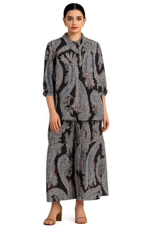Ethinic Women  Kurta Set-Black (Size-M) |D292